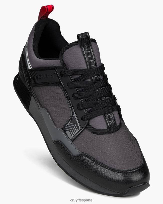 maxi Cruyff hombres gris negro D6DNB776 zapatillas