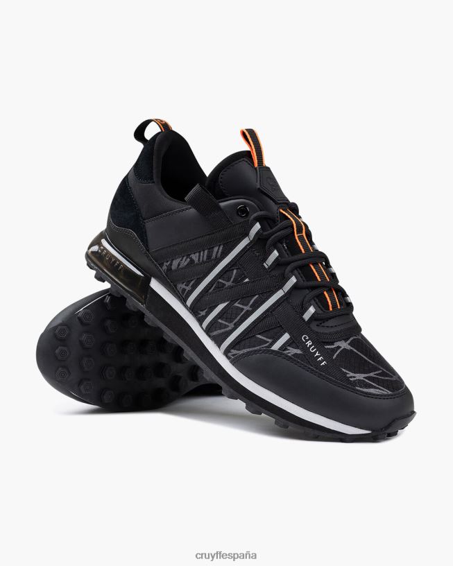 miedo Cruyff hombres negro/naranja D6DNB1322 zapatillas