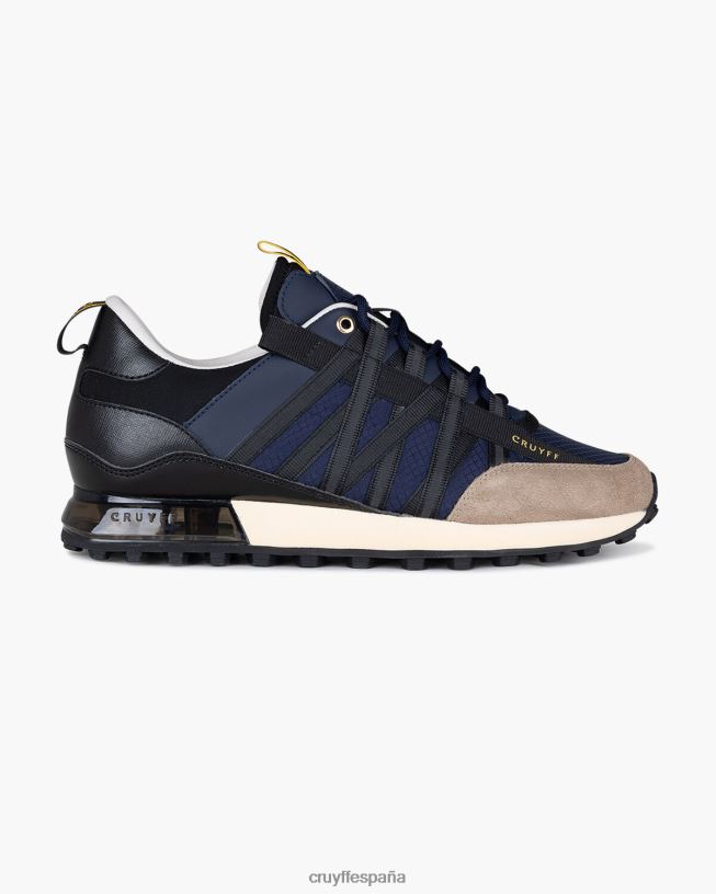 azul marino/amarillo