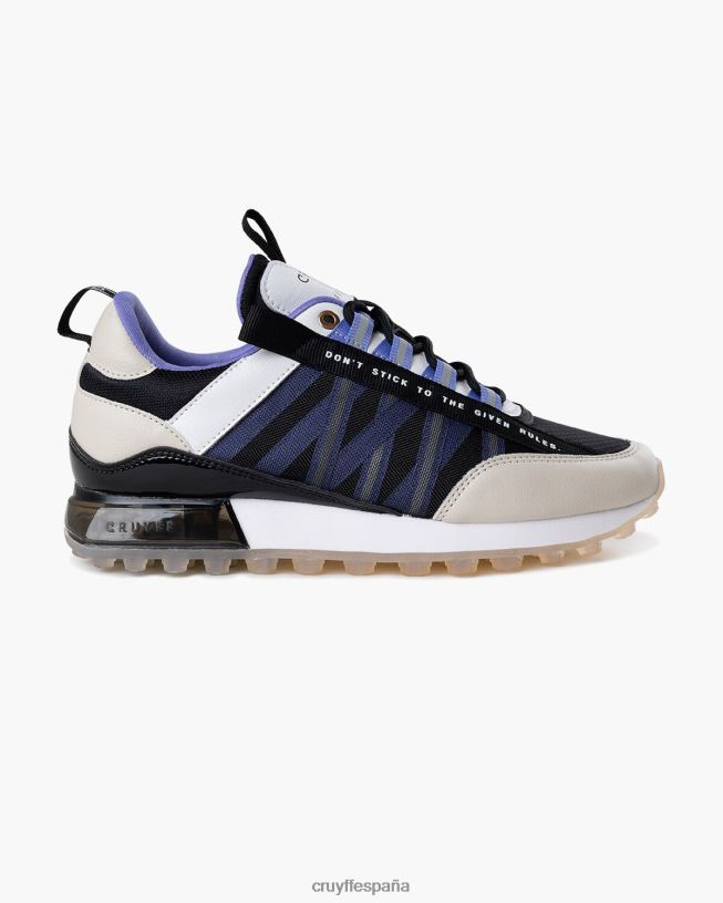 miedo Cruyff mujer crema/negro/violeta D6DNB1038 zapatillas