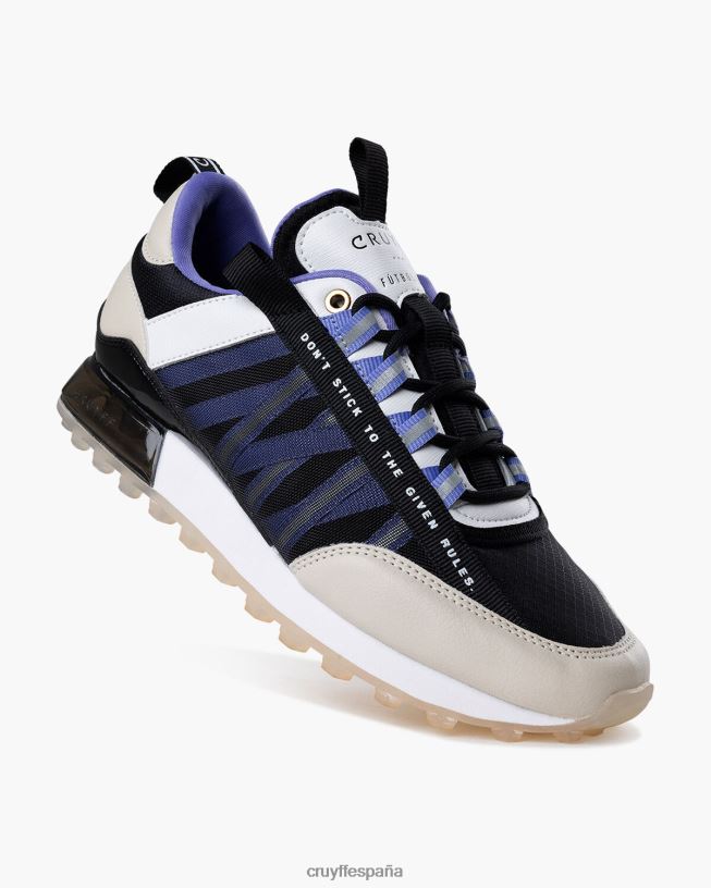 miedo Cruyff mujer crema/negro/violeta D6DNB1038 zapatillas