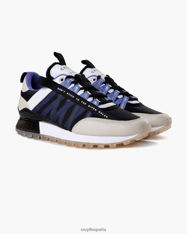 miedo Cruyff mujer crema/negro/violeta D6DNB1038 zapatillas