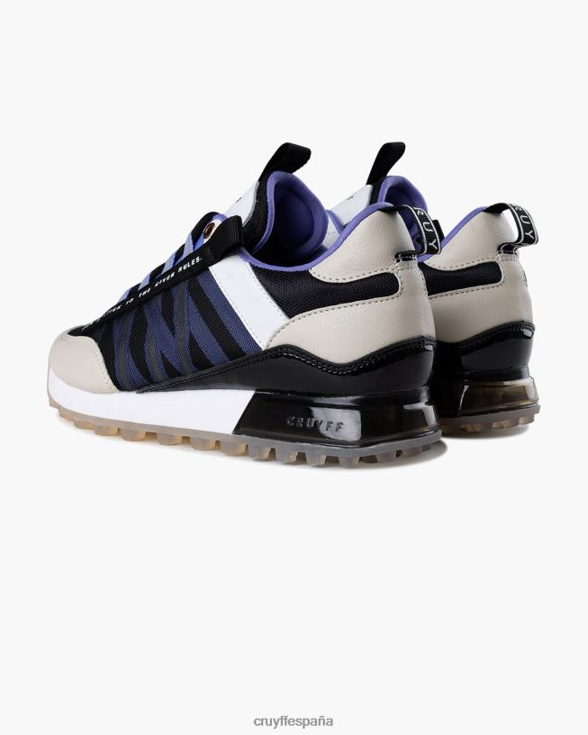 miedo Cruyff mujer crema/negro/violeta D6DNB1038 zapatillas