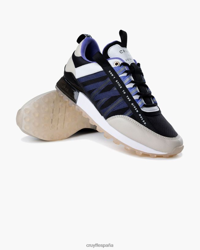 miedo Cruyff mujer crema/negro/violeta D6DNB1038 zapatillas