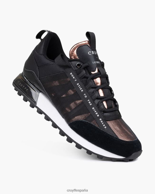 miedo Cruyff mujer negro/oro rosa D6DNB1034 zapatillas