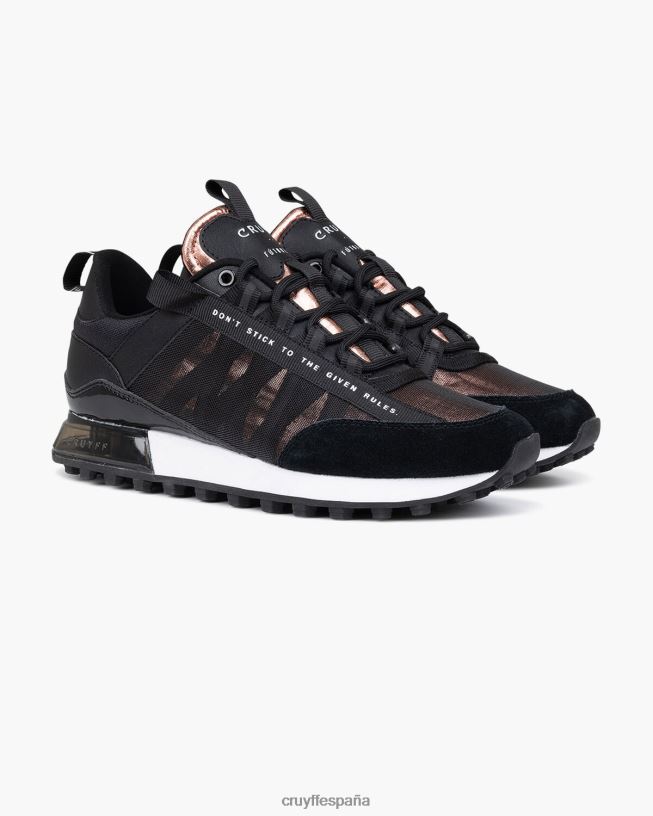 miedo Cruyff mujer negro/oro rosa D6DNB1034 zapatillas