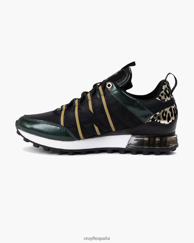 miedo Cruyff mujer verde/negro D6DNB1022 zapatillas