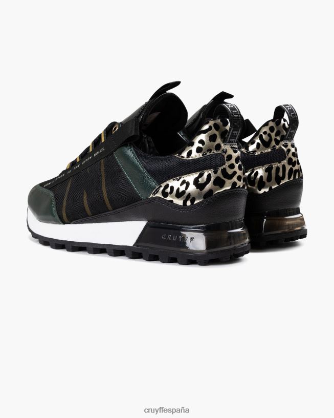 miedo Cruyff mujer verde/negro D6DNB1022 zapatillas