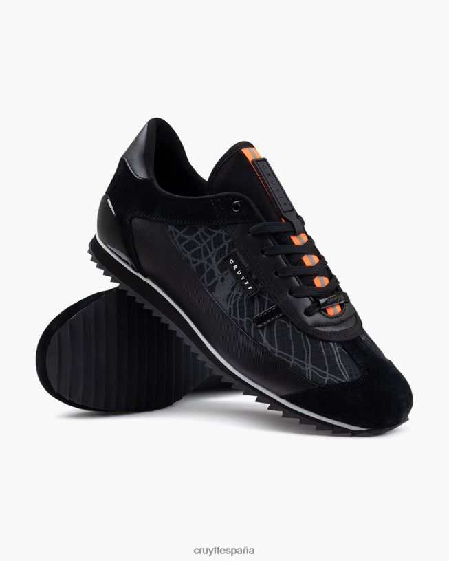 montaña Cruyff hombres negro/naranja D6DNB549 zapatillas