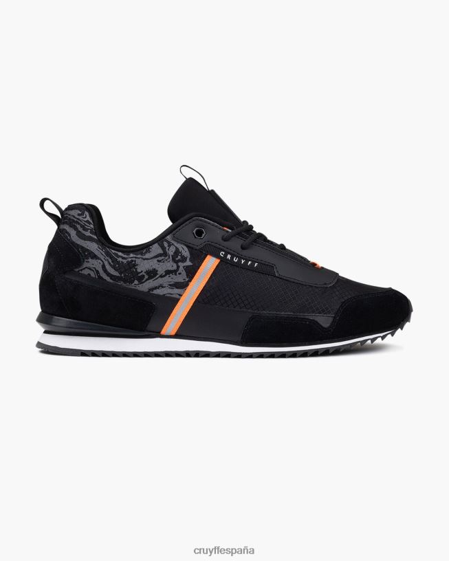 mármol Cruyff hombres negro/naranja D6DNB434 zapatillas