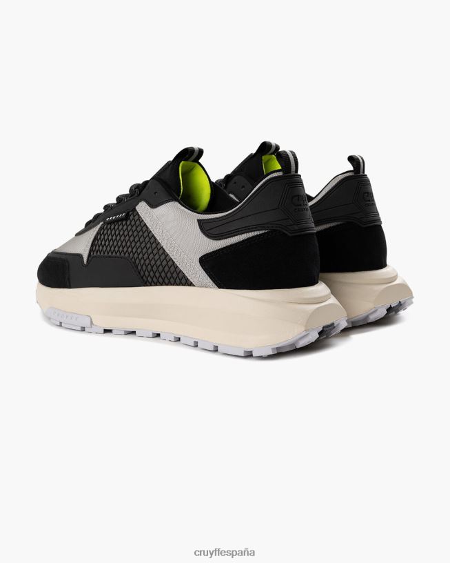 máximo Cruyff hombres gris negro D6DNB149 zapatillas