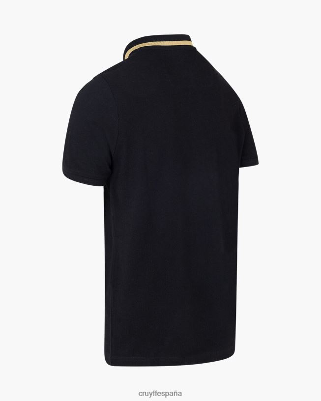noé polo Cruyff hombres negro D6DNB750 camiseta