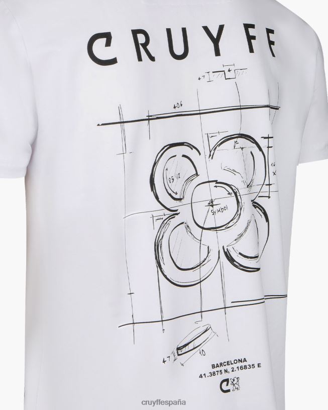 pack ciudad tee bcn Cruyff hombres blanco D6DNB645 camiseta