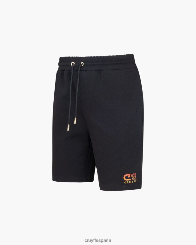 pantalones cortos de catón Cruyff hombres negro D6DNB718 bermudas