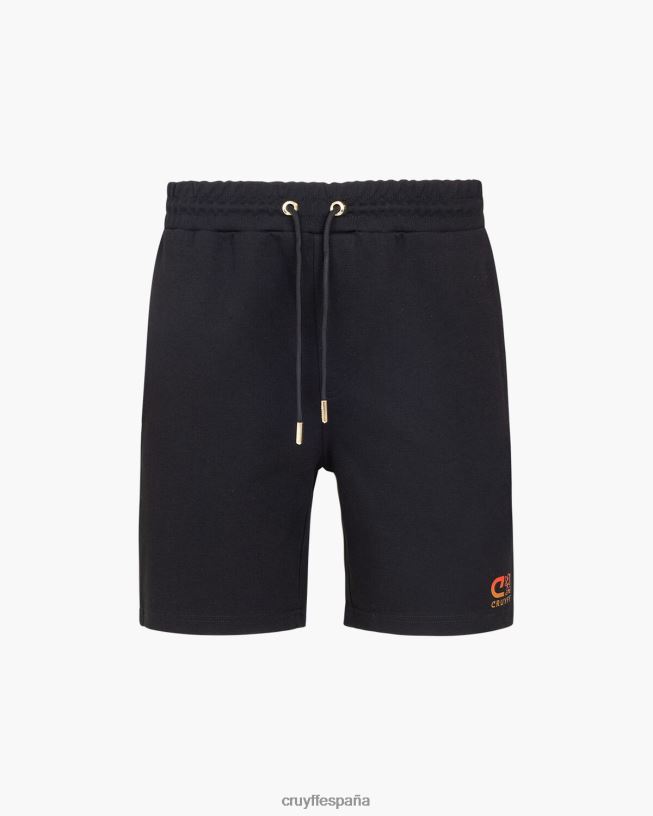 pantalones cortos de catón Cruyff hombres negro D6DNB718 bermudas