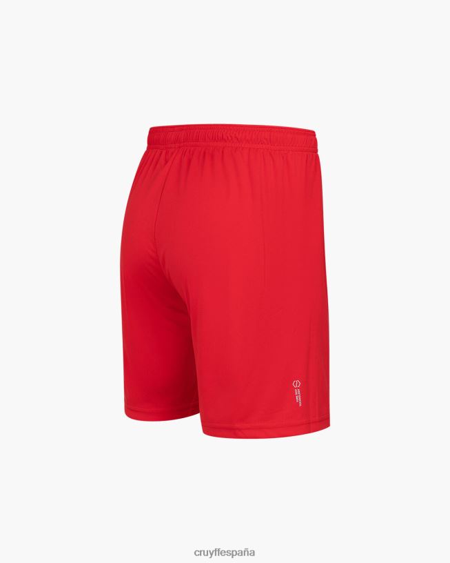 pantalones cortos de entrenamiento Cruyff hombres rojo D6DNB621 bermudas