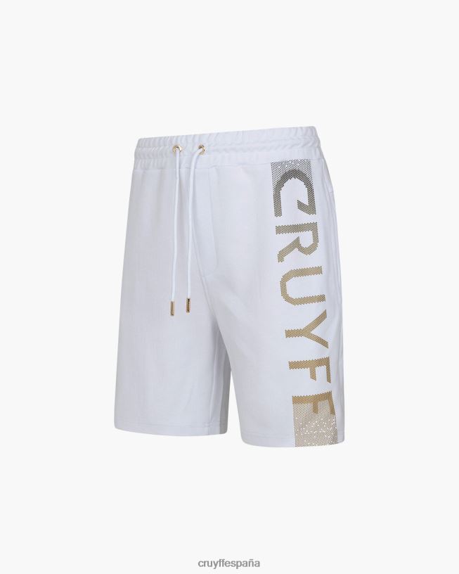 pantalones cortos oriol Cruyff hombres blanco D6DNB740 bermudas