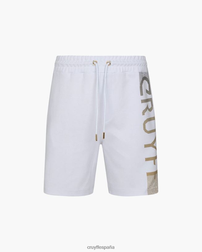 pantalones cortos oriol Cruyff hombres blanco D6DNB740 bermudas