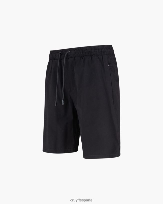 pantalones cortos Álvaro Cruyff hombres negro D6DNB802 bermudas