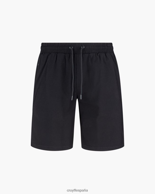 pantalones cortos Álvaro Cruyff hombres negro D6DNB802 bermudas