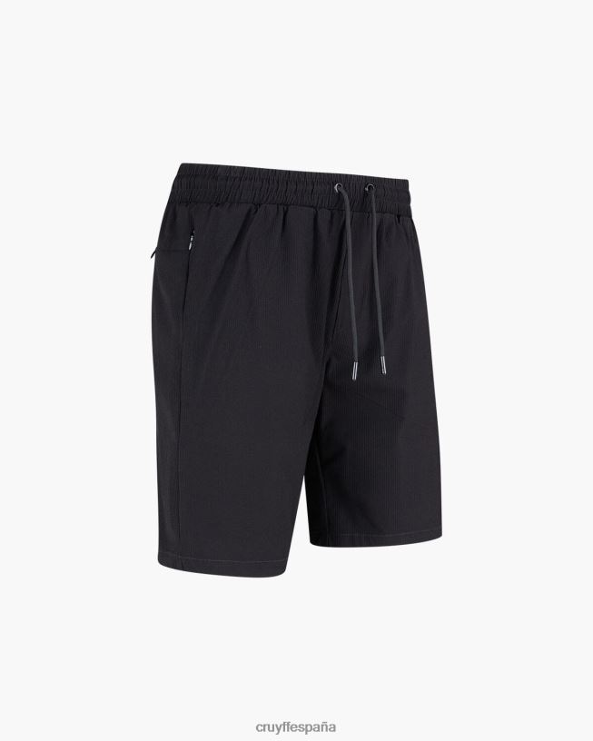 pantalones cortos Álvaro Cruyff hombres negro D6DNB802 bermudas