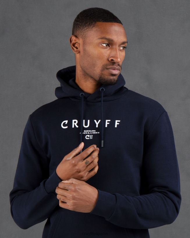 paquete de la ciudad sudadera con capucha bcn Cruyff hombres Armada D6DNB441 sudadera