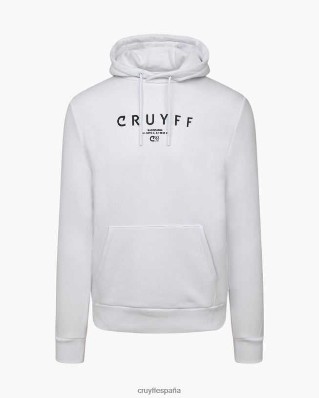 paquete de la ciudad sudadera con capucha bcn Cruyff hombres blanco D6DNB440 sudadera