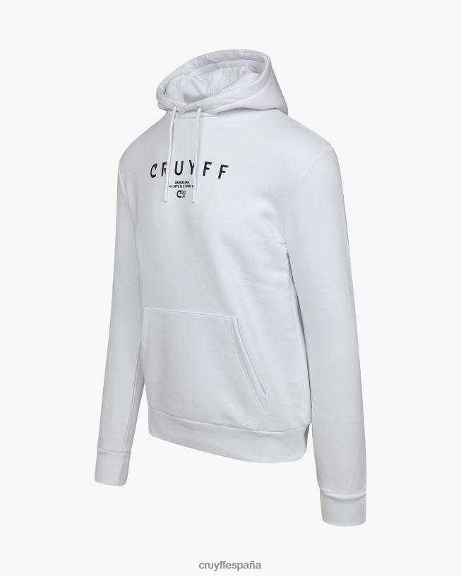 paquete de la ciudad sudadera con capucha bcn Cruyff hombres blanco D6DNB440 sudadera