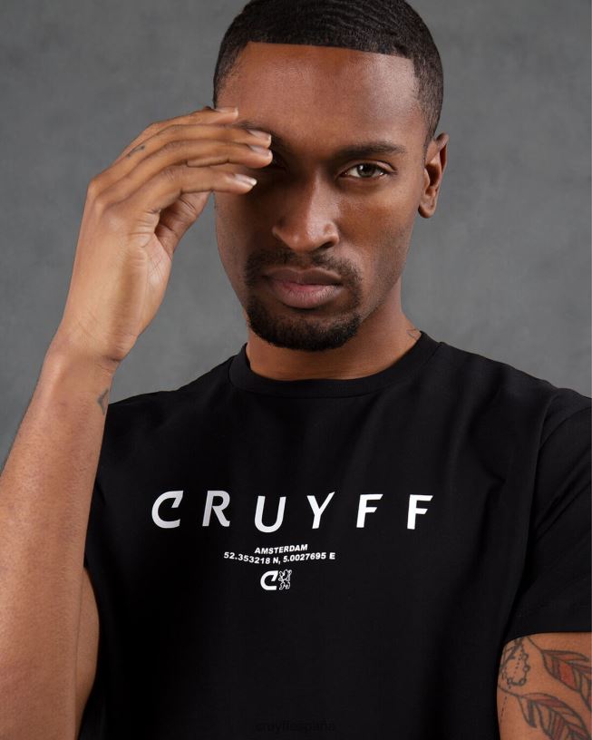 paquete de la ciudad tee ams Cruyff hombres negro D6DNB642 camiseta