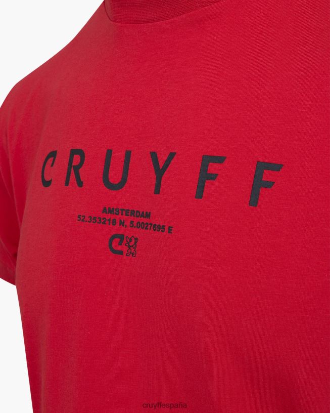 paquete de la ciudad tee ams Cruyff hombres rojo D6DNB641 camiseta