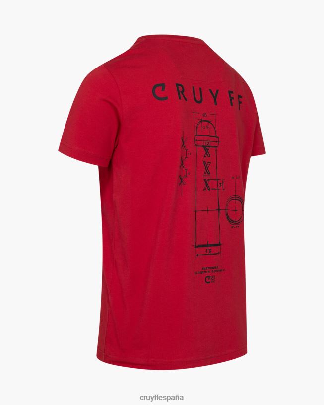paquete de la ciudad tee ams Cruyff hombres rojo D6DNB641 camiseta
