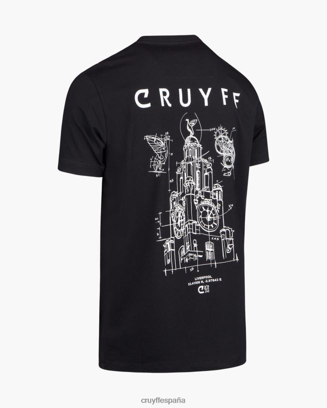 paquete de la ciudad tee liv Cruyff hombres negro D6DNB735 camiseta