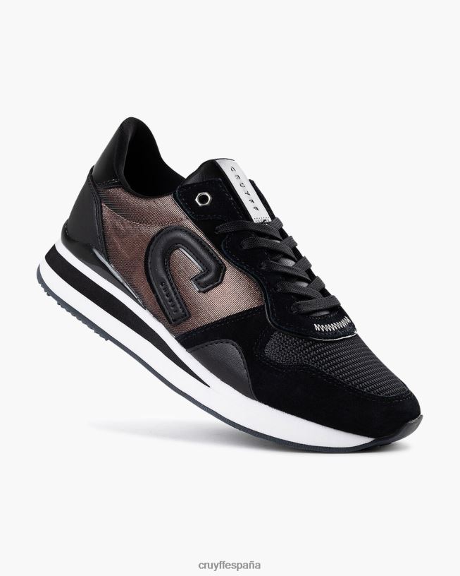 parkrunner lux Cruyff mujer negro/oro rosa D6DNB1002 zapatillas