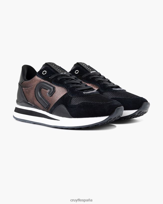 parkrunner lux Cruyff mujer negro/oro rosa D6DNB1002 zapatillas