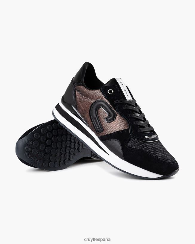 parkrunner lux Cruyff mujer negro/oro rosa D6DNB1002 zapatillas