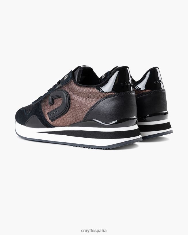 parkrunner lux Cruyff mujer negro/oro rosa D6DNB1002 zapatillas