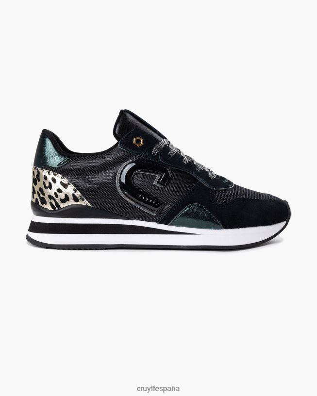 parkrunner lux Cruyff mujer verde negro D6DNB1001 zapatillas