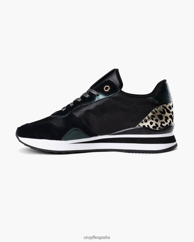 parkrunner lux Cruyff mujer verde negro D6DNB1001 zapatillas