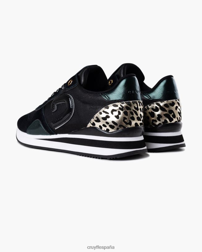 parkrunner lux Cruyff mujer verde negro D6DNB1001 zapatillas