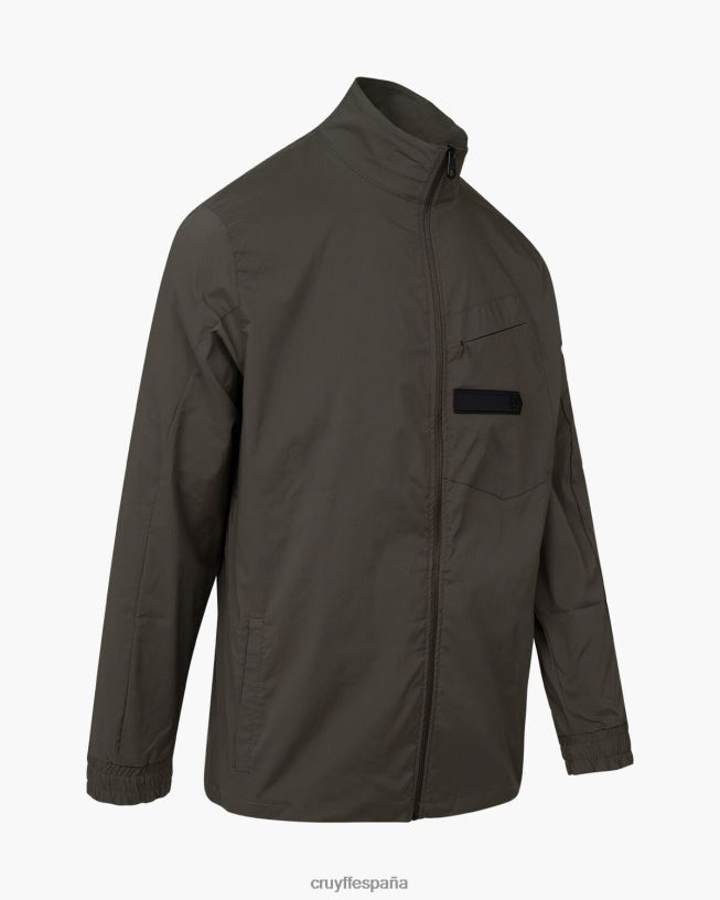 parte superior de la pista de scott Cruyff hombres ejercito verde D6DNB227 chaqueta