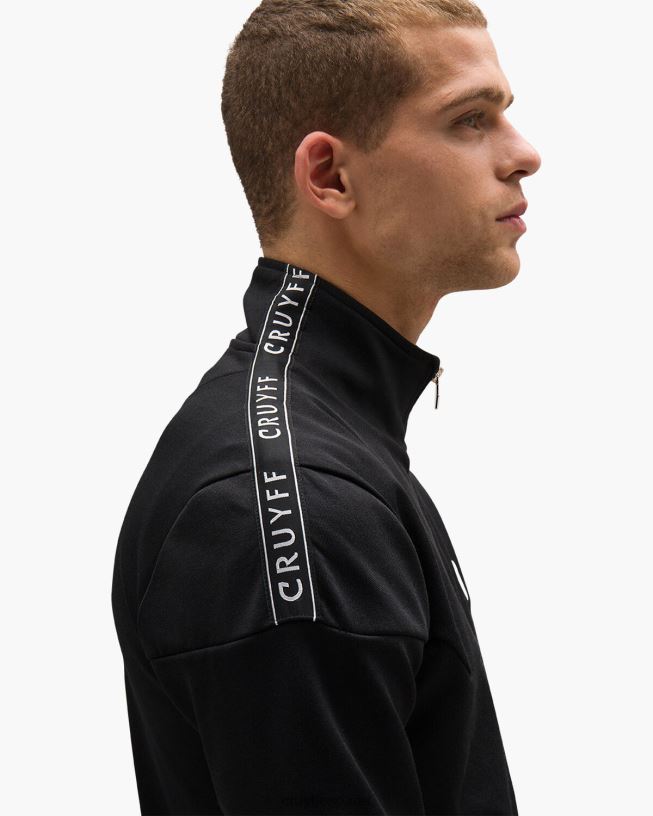 parte superior de la pista de valentini Cruyff hombres negro D6DNB913 chaqueta