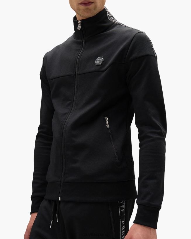 parte superior de la pista de valentini Cruyff hombres negro D6DNB913 chaqueta