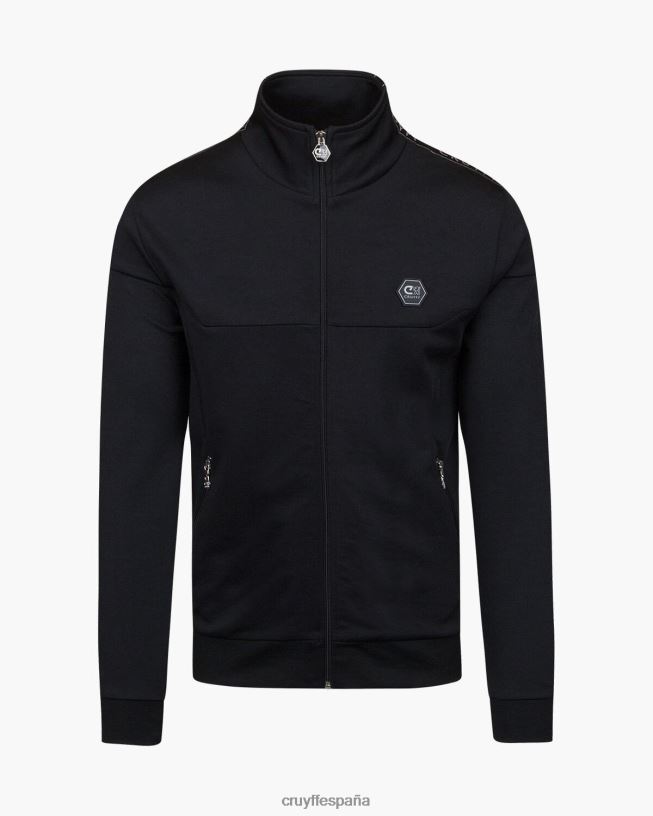 parte superior de la pista de valentini Cruyff hombres negro D6DNB913 chaqueta