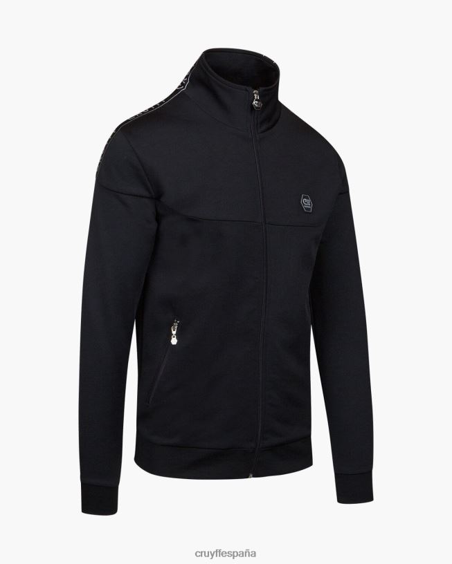 parte superior de la pista de valentini Cruyff hombres negro D6DNB913 chaqueta