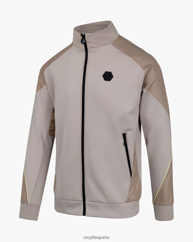parte superior de la pista saúl Cruyff hombres arena/amarillo D6DNB731 chaqueta