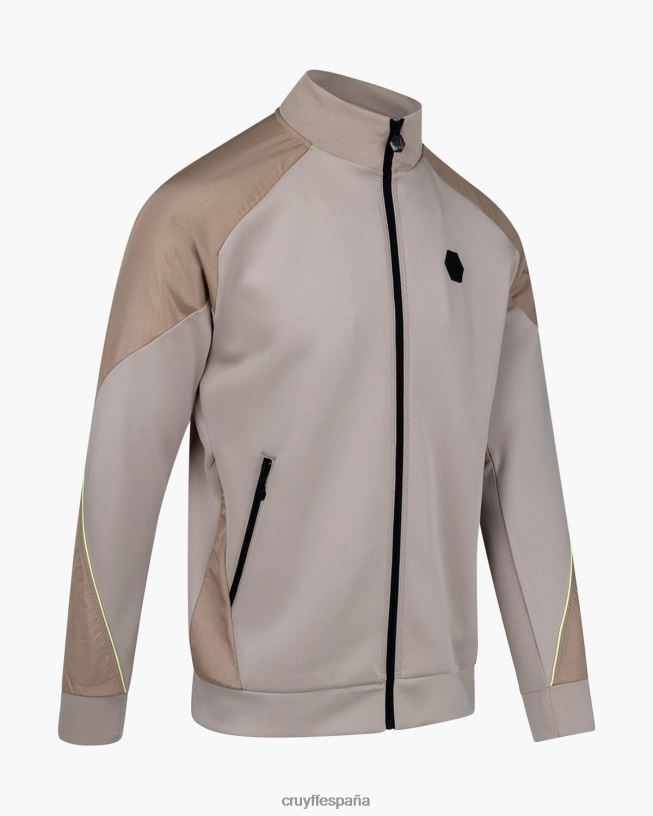 parte superior de la pista saúl Cruyff hombres arena/amarillo D6DNB731 chaqueta