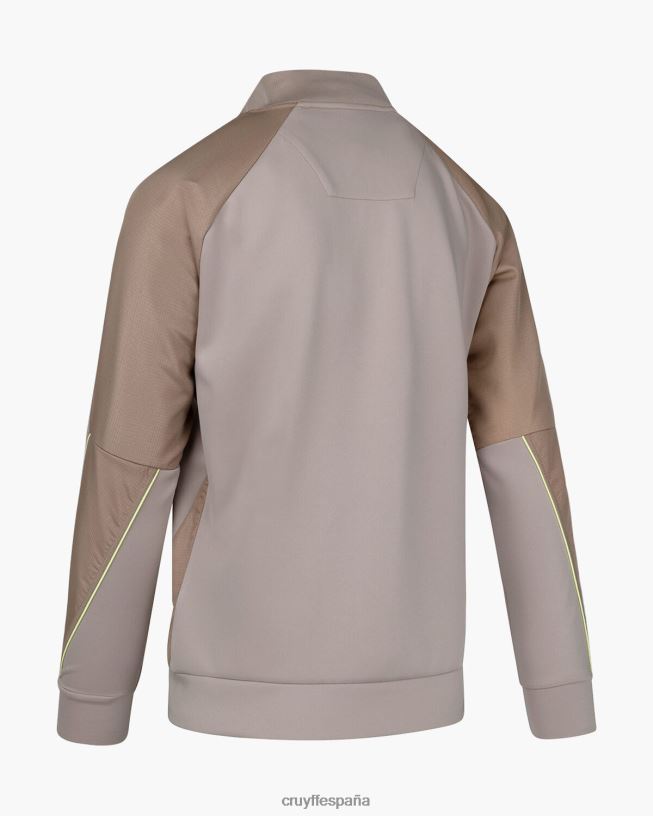 parte superior de la pista saúl Cruyff hombres arena/amarillo D6DNB731 chaqueta