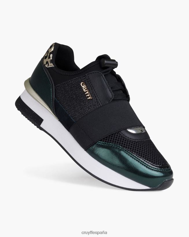 premiarunner Cruyff mujer verde/negro D6DNB1040 zapatillas