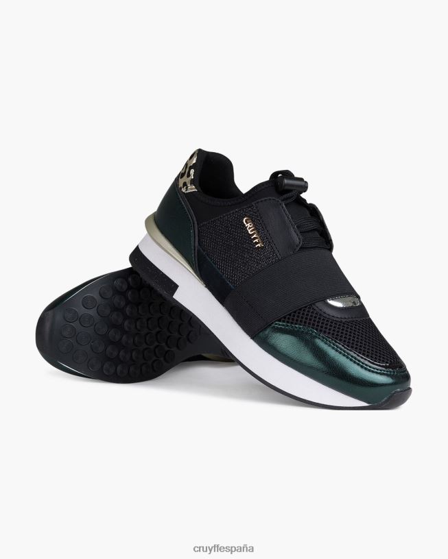 premiarunner Cruyff mujer verde/negro D6DNB1040 zapatillas
