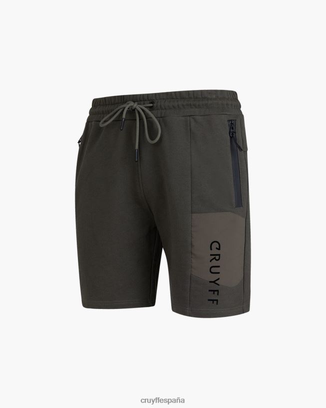 quinn corto Cruyff hombres ejercito verde D6DNB142 bermudas